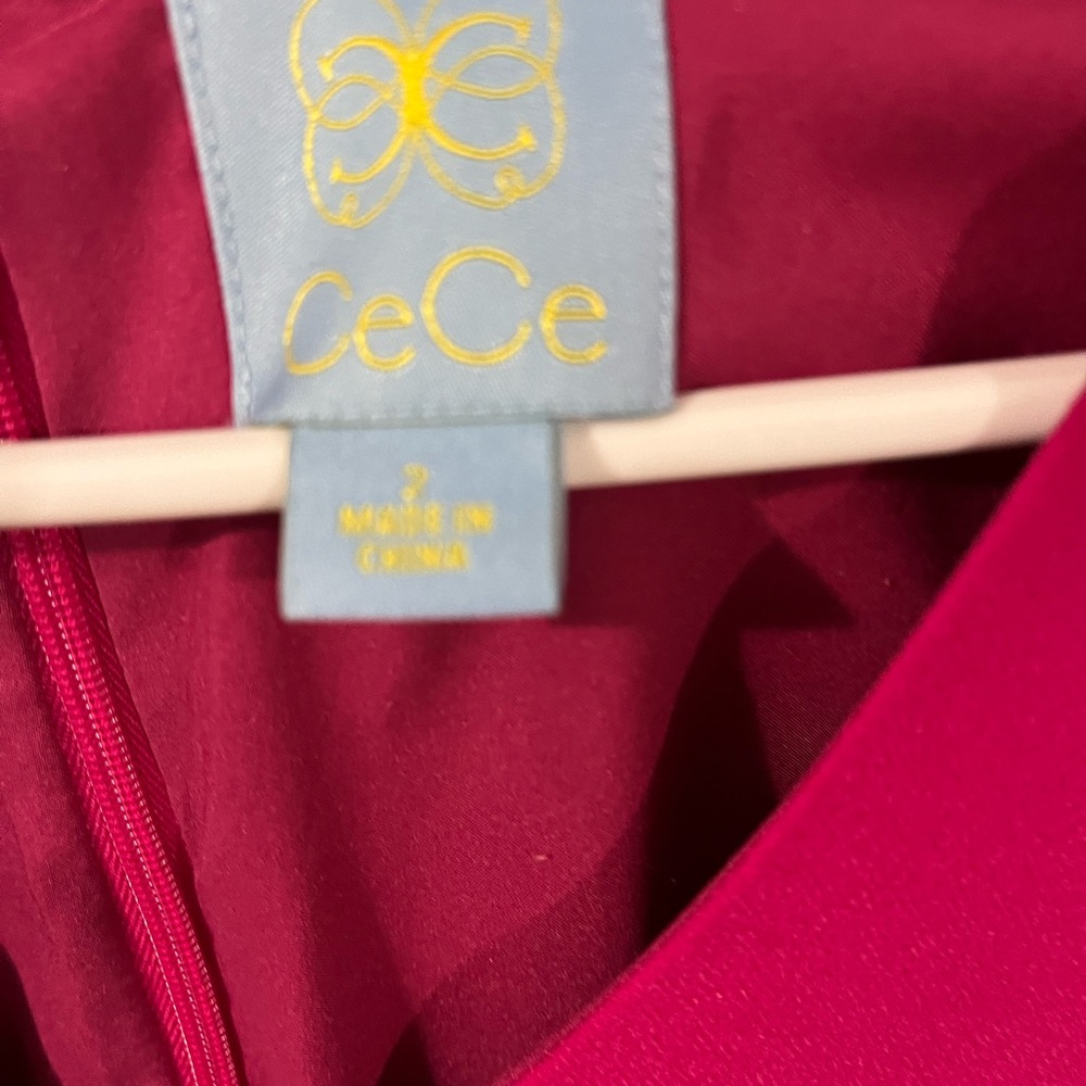 CeCe Mini Shift Ruffle Dress Size 2 - Picture 2 of 7